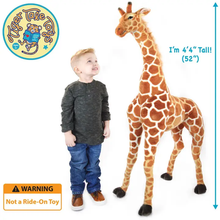 Load image into Gallery viewer, Jani The Savannah Giraffe | 52 Inch Stuffed Animal Plush
