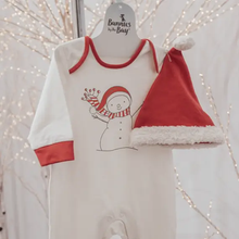 Load image into Gallery viewer, Bunnies by the bay certified organic flurry romper and hat
