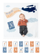 Load image into Gallery viewer, Baby's 1st Year Swaddle & Milestone Cards - Great Adventure