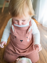 Load image into Gallery viewer, Bunny Ruffle Baby Girl Tunic Knit Dress Set (Organic)