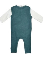 Load image into Gallery viewer, Elephant Embroidered Chunky Knit Baby Overall Set (Organic)