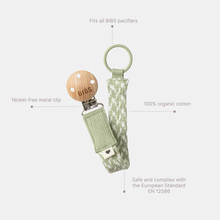 Load image into Gallery viewer, Pacifier Clip - Sage/Ivory