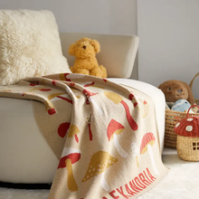 Load image into Gallery viewer, Baby Forager Personalized Blanket (Flax/White/Straw/Cinnamon)