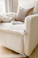 Load image into Gallery viewer, FLYNN – GLIDING SWIVEL NURSERY RECLINER - SHEEPSKIN CLOUD