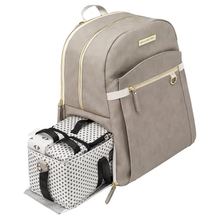Load image into Gallery viewer, 2-in-1 Provisions Backpack in Matte Grey Leatherette