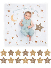 Load image into Gallery viewer, Baby's 1st Year Swaddle & Milestone Cards - Stars