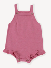 Load image into Gallery viewer, Rose Heather Knit Baby Romper+Bodysuit+Tights (3 Piece Set)