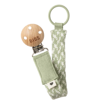 Load image into Gallery viewer, Pacifier Clip - Sage/Ivory