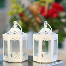 Load image into Gallery viewer, White Hexagon Mini Lantern (Set of 6)