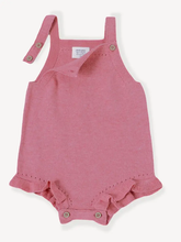 Load image into Gallery viewer, Rose Heather Knit Baby Romper+Bodysuit+Tights (3 Piece Set)