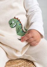 Load image into Gallery viewer, Dino Jacquard Knit Baby Overall Set (Organic Cotton)