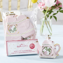 Load image into Gallery viewer, Tea Time Whimsy Teapot Favor Box - Pink (Set of 24)