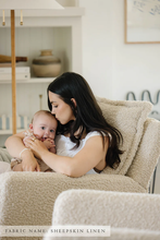 Load image into Gallery viewer, FLYNN – GLIDING SWIVEL NURSERY RECLINER - SHEEPSKIN LINEN