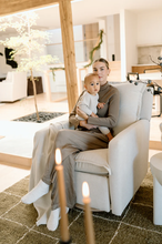 Load image into Gallery viewer, FLYNN – GLIDING SWIVEL NURSERY RECLINER - HIGH PERFORMANCE BASKET SAND