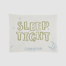 Load image into Gallery viewer, Baby Sleep Tight Personalized Blanket (White/Apple/Light Pink/Light Blue)