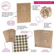 Load image into Gallery viewer, Kraft Baby Shower Game Set