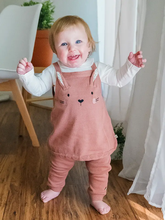 Load image into Gallery viewer, Bunny Ruffle Baby Girl Tunic Knit Dress Set (Organic)