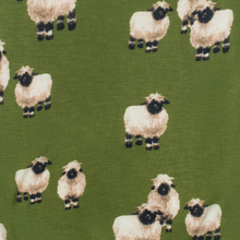 Load image into Gallery viewer, Milkbarn bamboo zipper pj valais sheep
