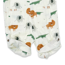 Load image into Gallery viewer, Savannah Collar & Button Baby Playsuit Romper (Organic Muslin)