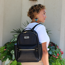 Load image into Gallery viewer, Itzy Ritzy Mini Black Diaper Back Pack