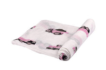 Load image into Gallery viewer, New Castle Pink Digger Swaddle