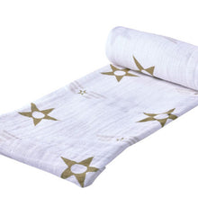 Load image into Gallery viewer, New Castle Star and Stripe Swaddle Blanket