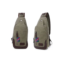 Load image into Gallery viewer, Canvas Unbalance Backpack Crossbody Sling Shoulder Bag
