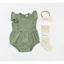 Load image into Gallery viewer, Gabriella Sleeveless Romper 3pc Set
