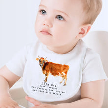Load image into Gallery viewer, Deja Moo - Milk Baby Bib
