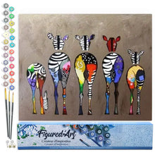 Load image into Gallery viewer, Paint by numbers - Zebras Back
