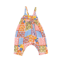Load image into Gallery viewer, Ric Rac Patchwork Tie Back Romper
