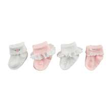 Load image into Gallery viewer, MudPie Pink Baby Sock Set
