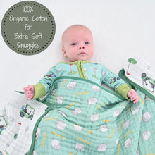 Load image into Gallery viewer, Golf A Round Sports Theme Baby Toddler Muslin Blanket
