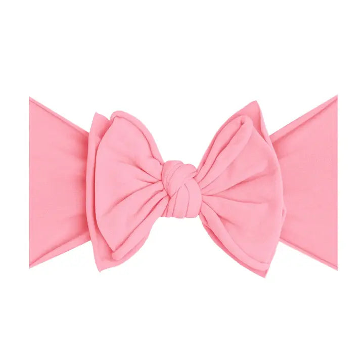 Baby Bling® FAB-BOW-LOUS® soft nylon bow headband (Zinnia pink)