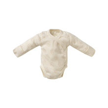 Load image into Gallery viewer, Baby's overlapped jumpsuit (Ecru Printed)
