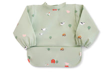 Load image into Gallery viewer, &quot;Funny Farm&quot; Waterproof Bib with sleeves
