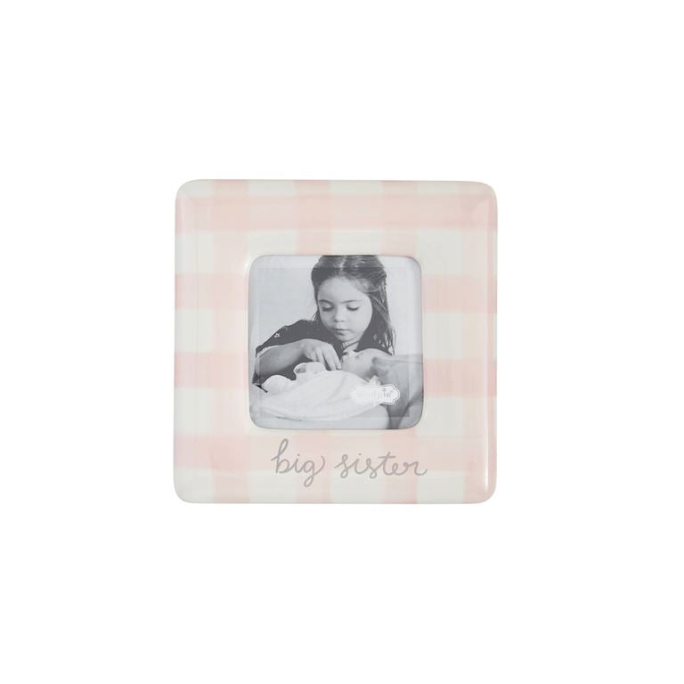 MudPie Gingham Big Sis Frame