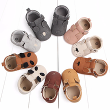 Load image into Gallery viewer, Annie &amp; Charles® leather crawling shoes (Brown Panda)
