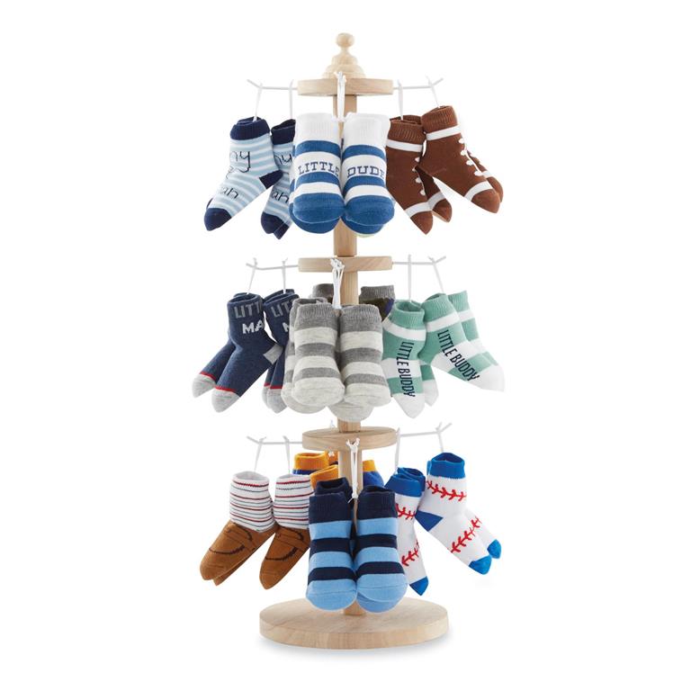 MudPie Wood Sock Spinner