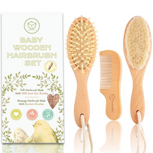 Load image into Gallery viewer, BABY HAIR BRUSH AND COMB SET
