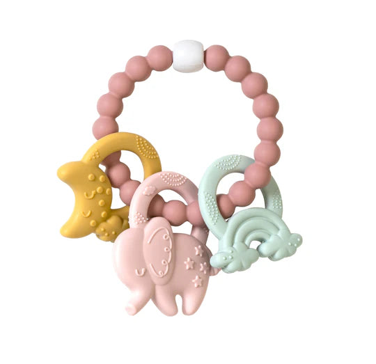 “Ele-Fun*” Teether (Pink)