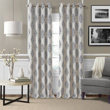 Load image into Gallery viewer, Navara Medallion Room Darkening Window Curtain (Gray)
