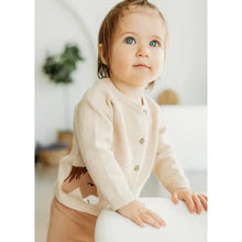 Load image into Gallery viewer, Horse Jacquard Sweater Knit Baby Cardigan (Organic Cotton)

