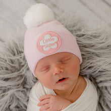 Load image into Gallery viewer, LITTLE SISTER Pink Hat White POM

