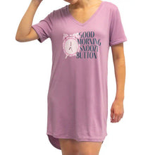 Load image into Gallery viewer, Hello Mello® Let Me Sleep V-Neck Sleep Shirt (Pink)
