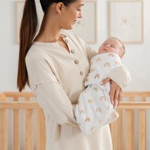 Load image into Gallery viewer, Easy Swaddle Blankets in Rainbow Bohemian, Pack of 3 (0-3 Months)
