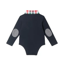 Load image into Gallery viewer, Infant 2-Piece Polo Shirtzie® Set | Navy Holiday Christmas
