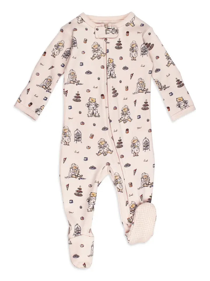 Sweet Paddington | Organic Zipper Footie