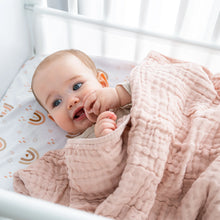 Load image into Gallery viewer, Baby Muslin Blanket in Blush
