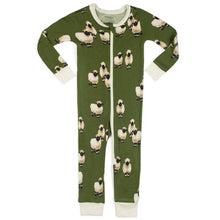 Load image into Gallery viewer, Milkbarn bamboo zipper pj valais sheep
